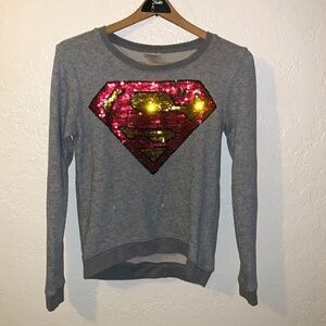 Super Man Sequin Sweatshirt